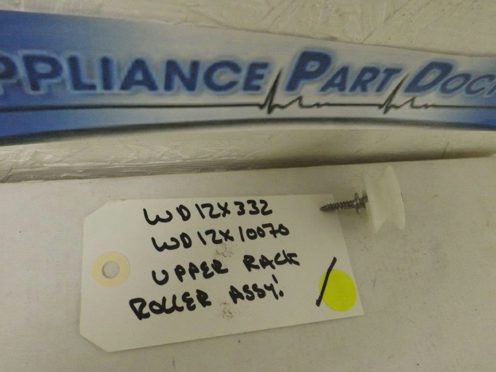 GENERAL ELECTRIC KENMORE DISHWASHER WD12X332 WD12X10070 UPPER RACK ROLLER USED GENERAL ELECTRIC KENMORE DISHWASHER WD12X332 WD12X10070 UPPER RACK ROLLER USED